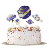 Toppery kosmos planety dekoracja na tort 5x